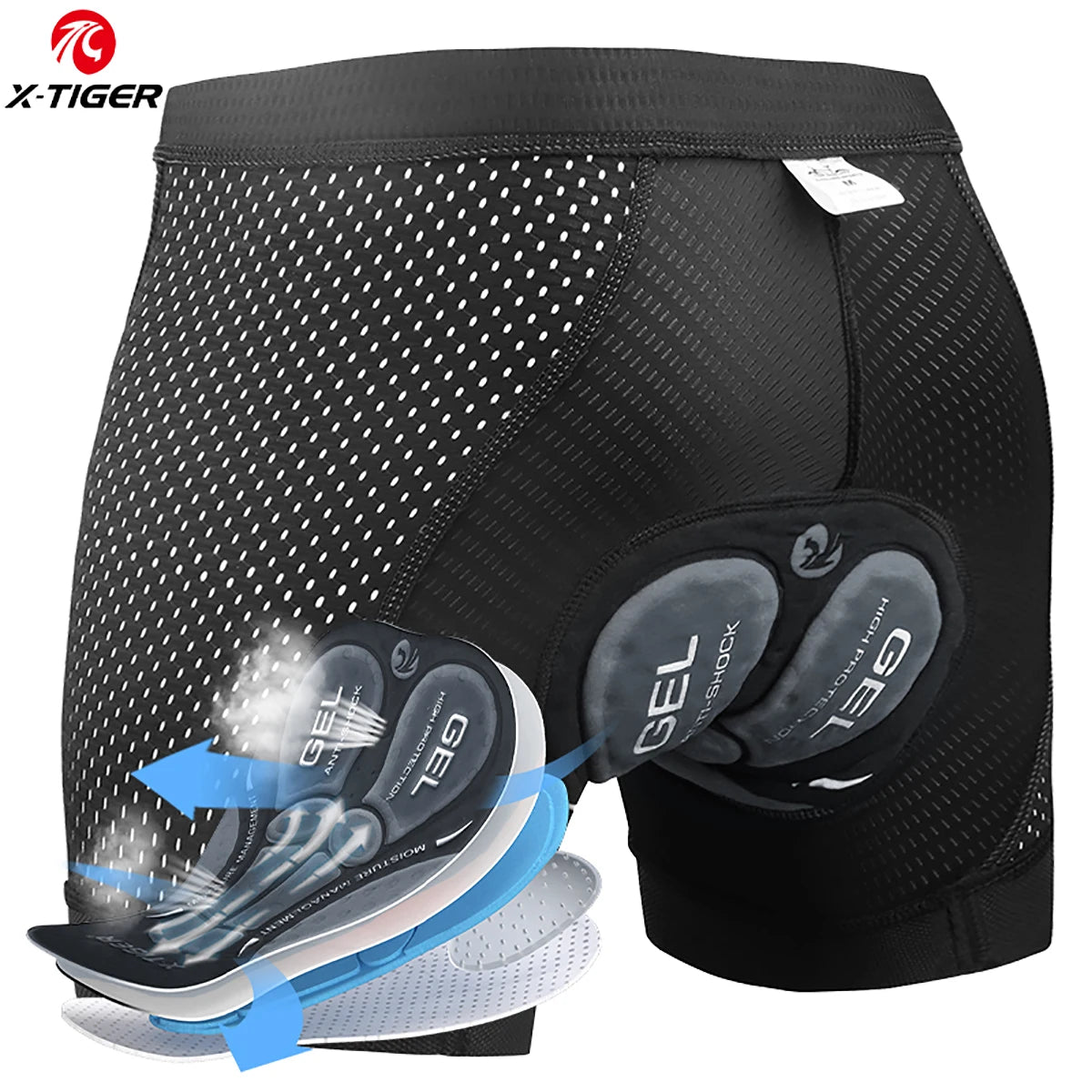 Short de Cyclisme Respirant avec Coussin en Gel - Dinamiq Sport
