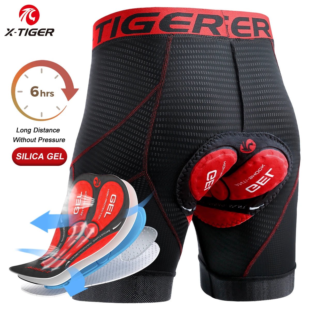 Short de Cyclisme Respirant avec Coussin en Gel - Dinamiq Sport