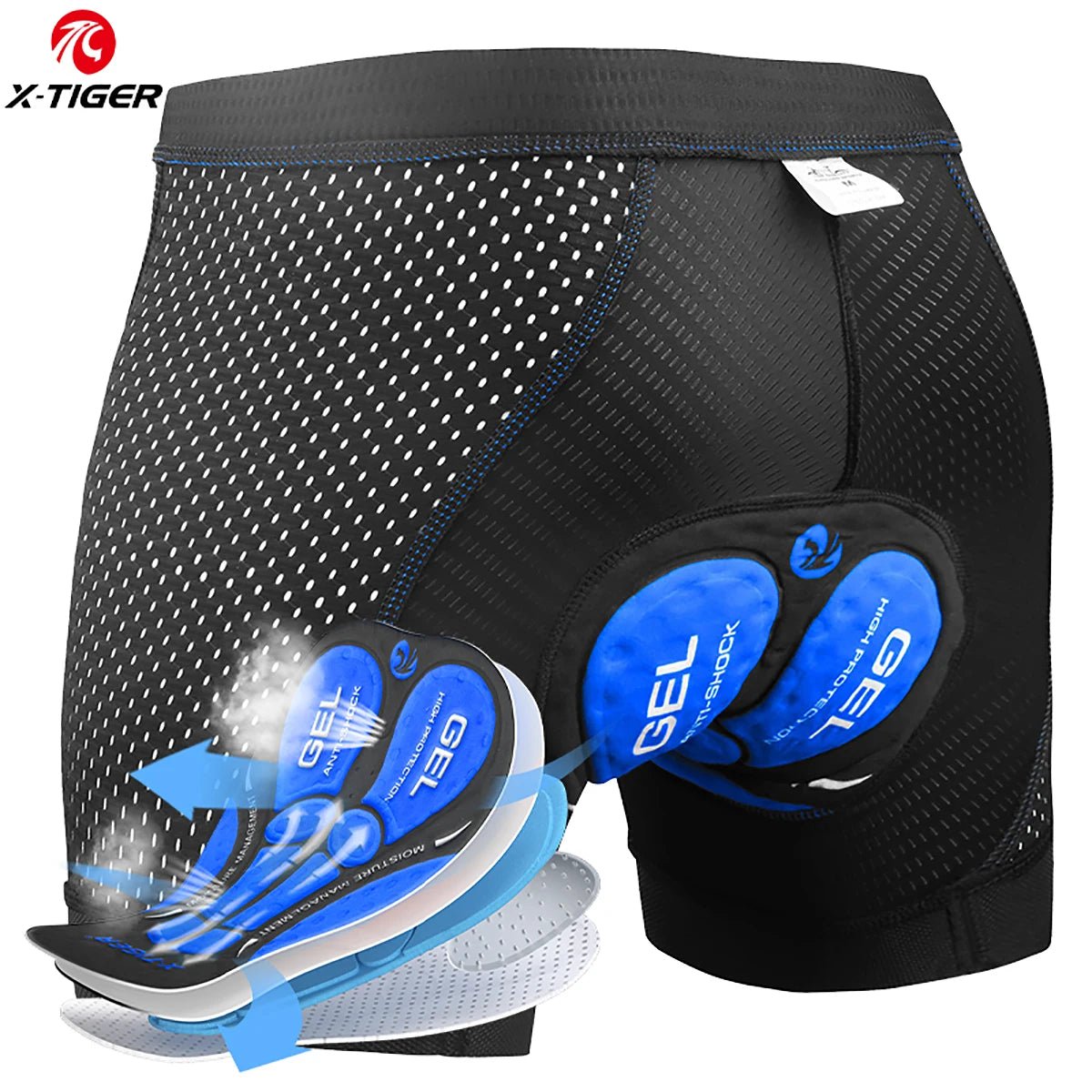 Short de Cyclisme Respirant avec Coussin en Gel - Dinamiq Sport