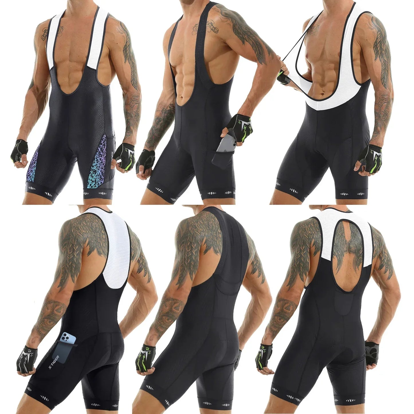 Short à Bretelles Cyclisme Homme UPF 50+ - Dinamiq Sport