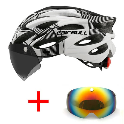 Casque de Cyclisme Ultramoderne avec Visière et Éclairage - Dinamiq Sport