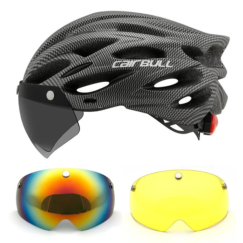 Casque de Cyclisme Ultramoderne avec Visière et Éclairage - Dinamiq Sport