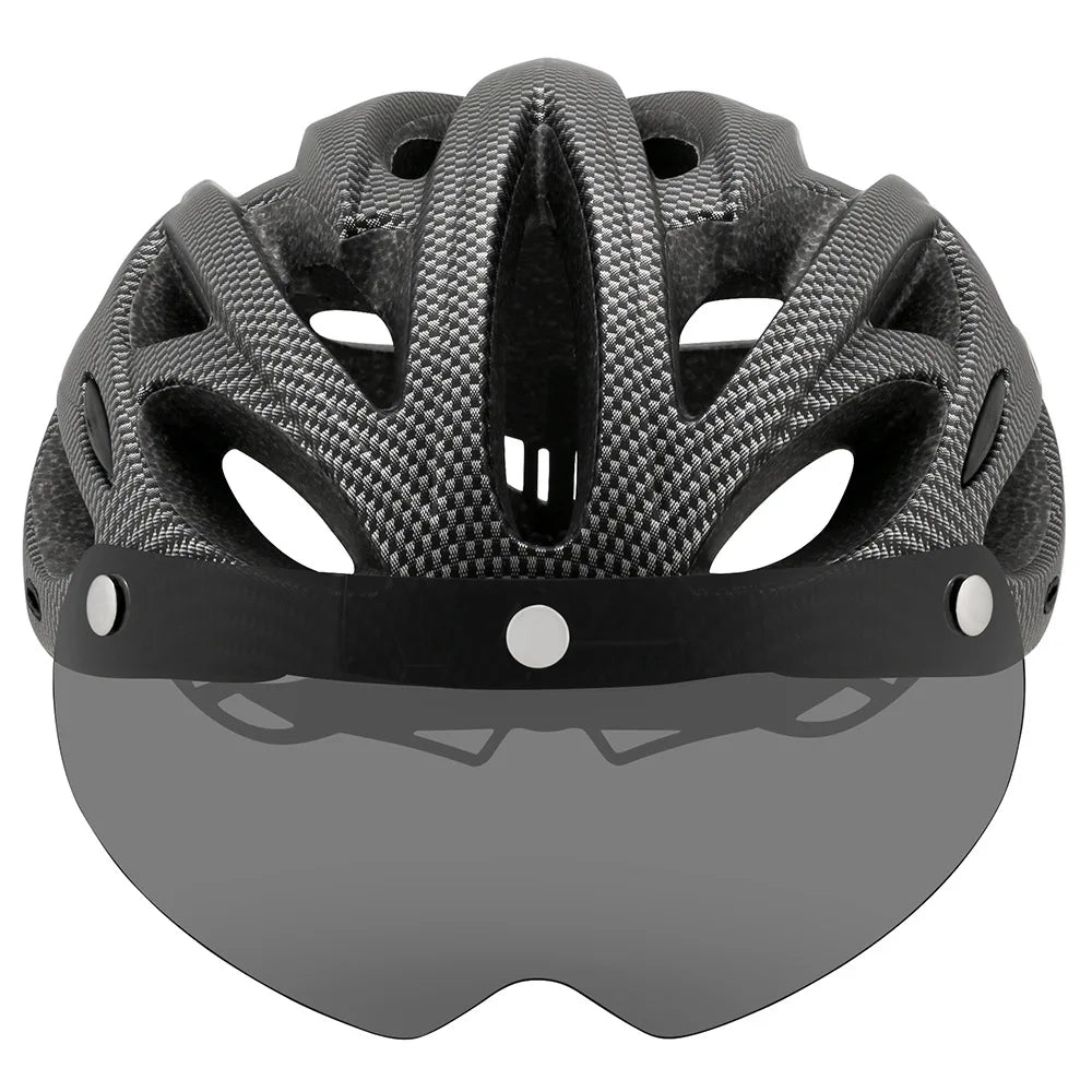 Casque de Cyclisme Ultramoderne avec Visière et Éclairage - Dinamiq Sport