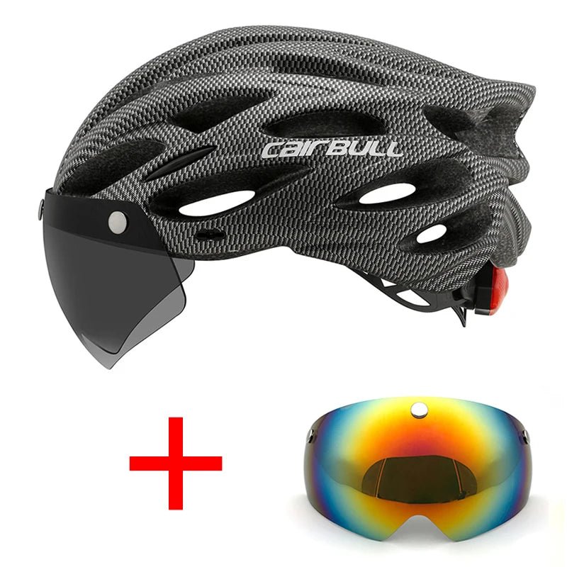 Casque de Cyclisme Ultramoderne avec Visière et Éclairage - Dinamiq Sport