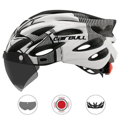 Casque de Cyclisme Ultramoderne avec Visière et Éclairage - Dinamiq Sport