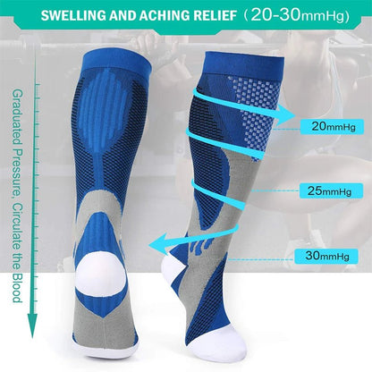 Chaussettes de Compression Respirantes pour Cyclisme - Dinamiq Sport