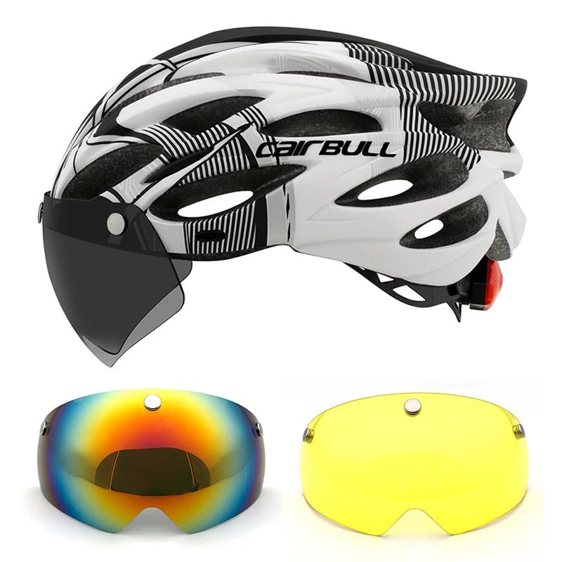 Casque de Cyclisme Ultramoderne avec Visière et Éclairage - Dinamiq Sport