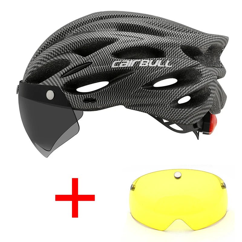 Casque de Cyclisme Ultramoderne avec Visière et Éclairage - Dinamiq Sport