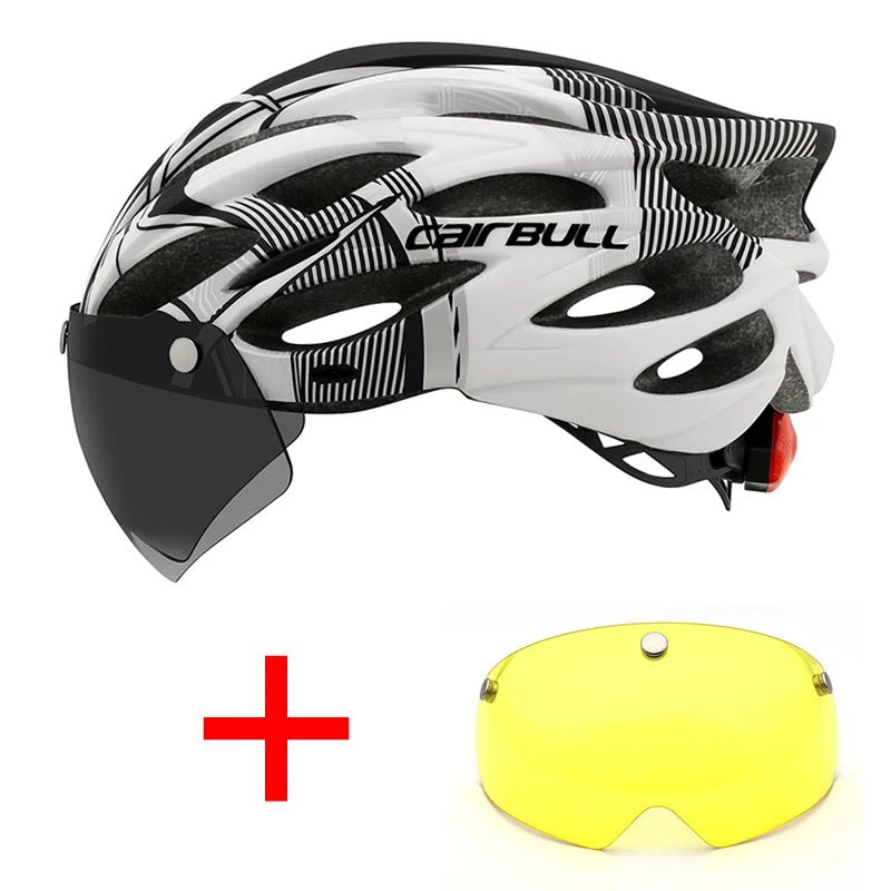 Casque de Cyclisme Ultramoderne avec Visière et Éclairage - Dinamiq Sport