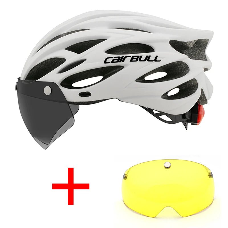 Casque de Cyclisme Ultramoderne avec Visière et Éclairage - Dinamiq Sport