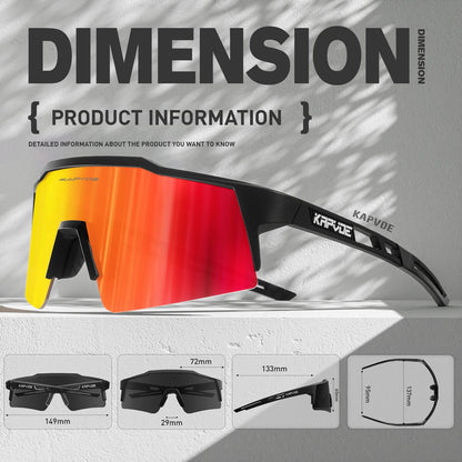 Lunettes de Cyclisme Polarisées UV400 - Dinamiq Sport