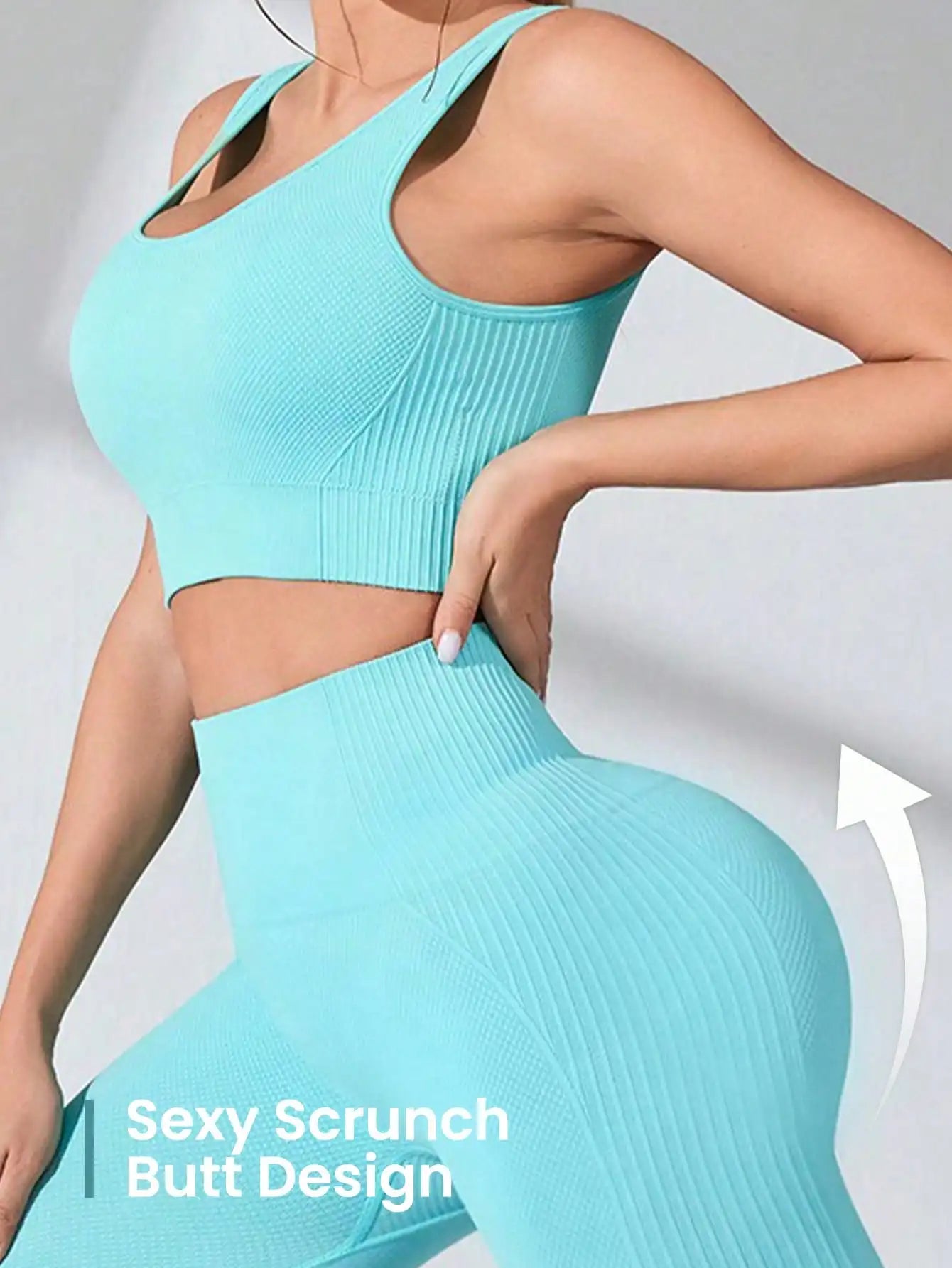 Ensemble Fitness Femme Sans Couture – Élégance et Performance - Dinamiq Sport