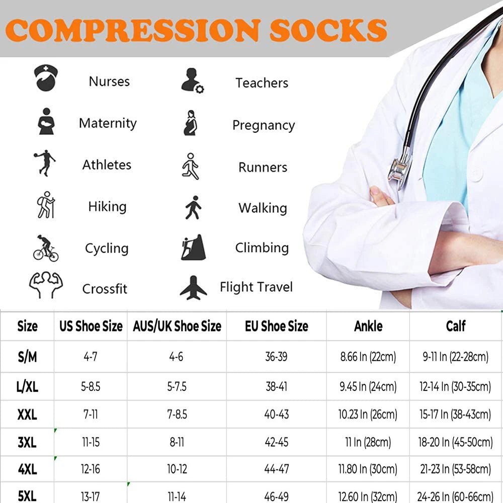 Chaussettes de Compression Respirantes pour Cyclisme - Dinamiq Sport