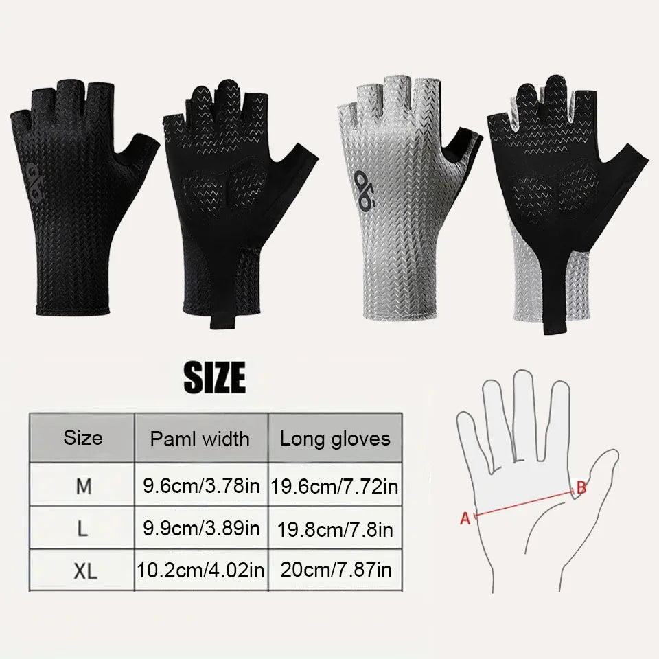 Gants de Cyclisme Demi - Doigt Respirants Ultralégers - Dinamiq Sport