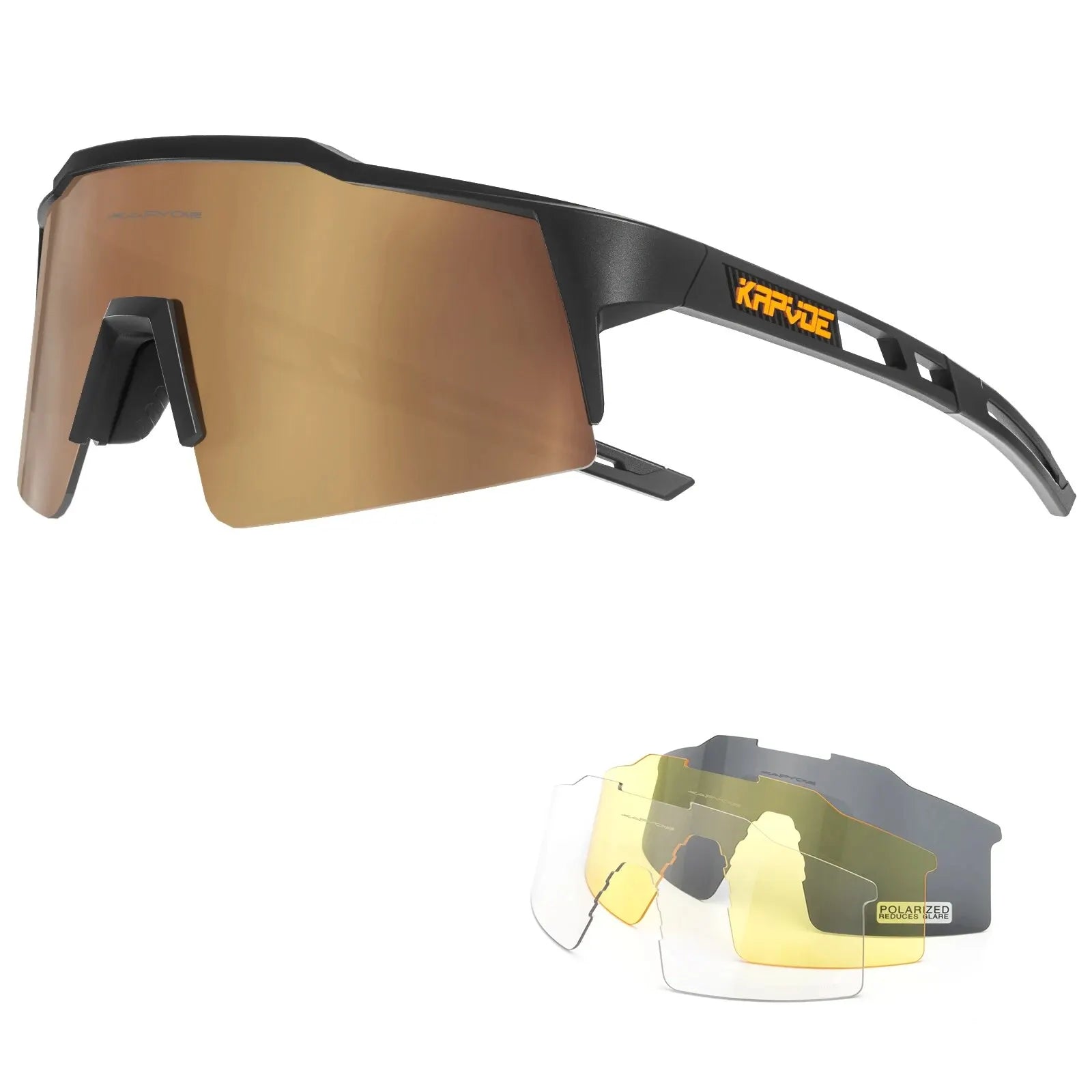 Lunettes de Cyclisme Polarisées Ultra Légères UV400 - Couleurs exclusives - Dinamiq Sport