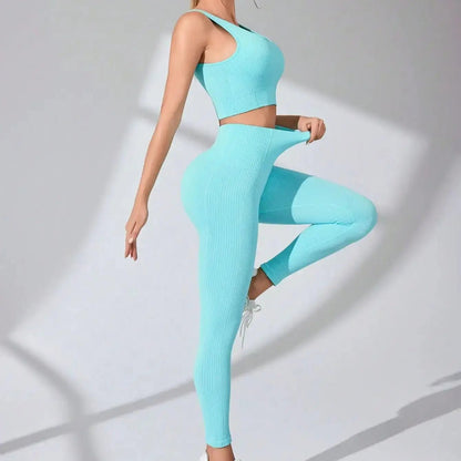 Ensemble Fitness Femme Sans Couture – Élégance et Performance - Dinamiq Sport