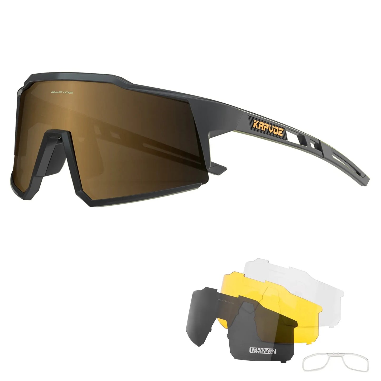 Lunettes de Cyclisme Polarisées Ultra Légères UV400 - Couleurs exclusives - Dinamiq Sport