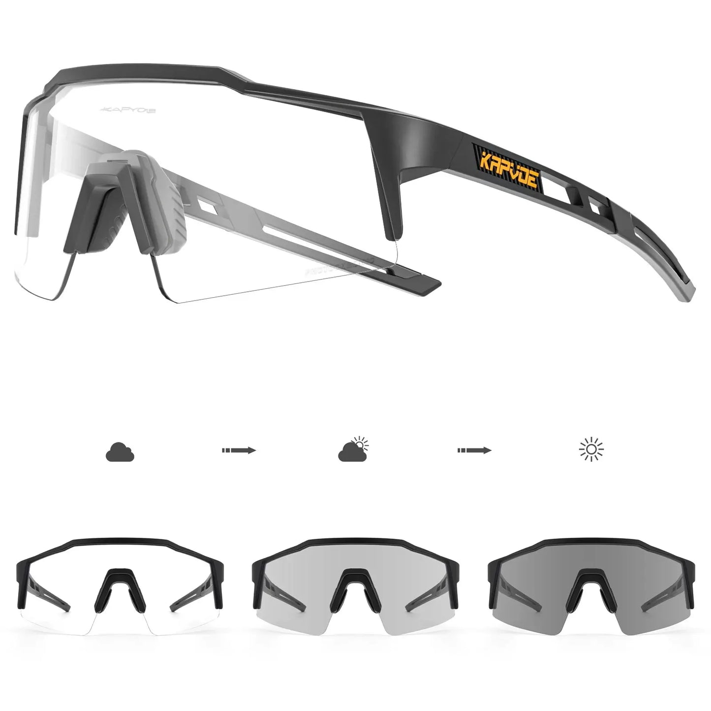 Lunettes de Cyclisme Polarisées Ultra Légères UV400 - Couleurs exclusives - Dinamiq Sport