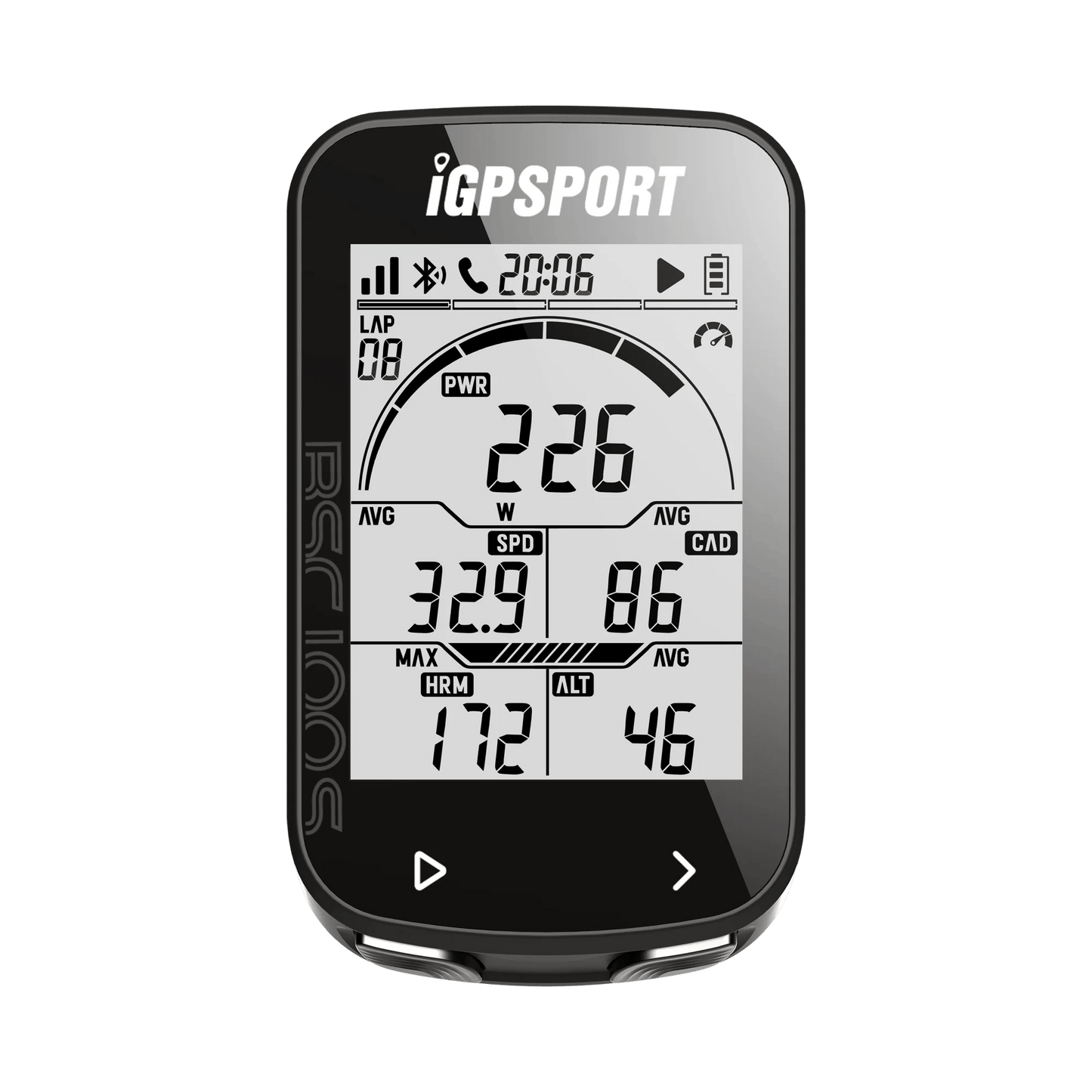 Ordinateur de Vélo Sans Fil Haute Performance 2.6" - Dinamiq Sport