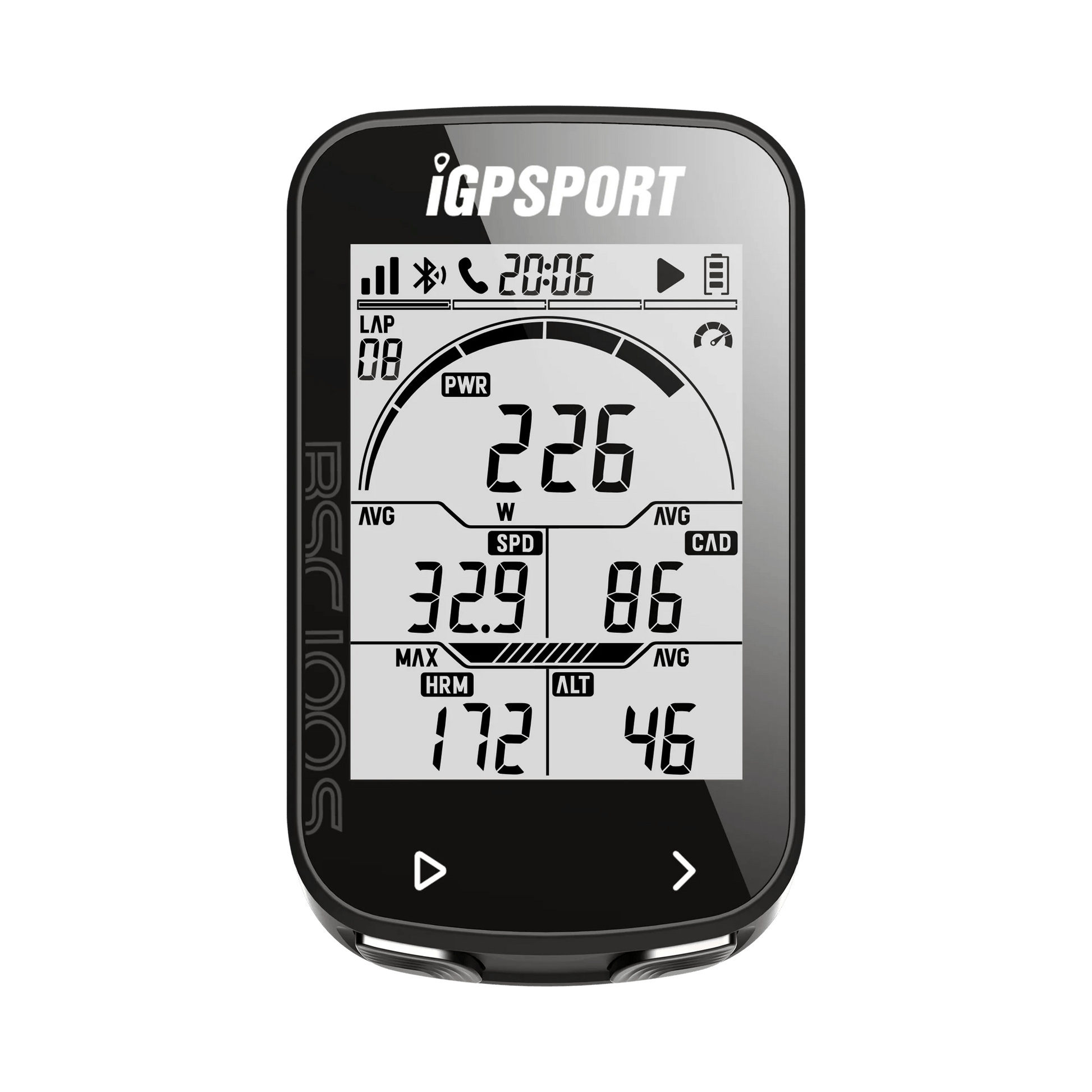 Ordinateur de Vélo Sans Fil Haute Performance 2.6" - Dinamiq Sport
