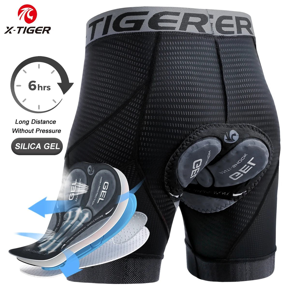 Short de Cyclisme Respirant avec Coussin en Gel - Dinamiq Sport