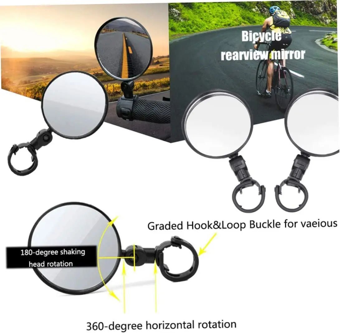 Rétroviseur Vélo Grand Angle Ajustable - Dinamiq Sport