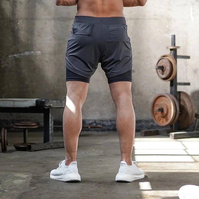 Short de Sport 2 - en - 1 Camouflage pour Hommes - Dinamiq Sport