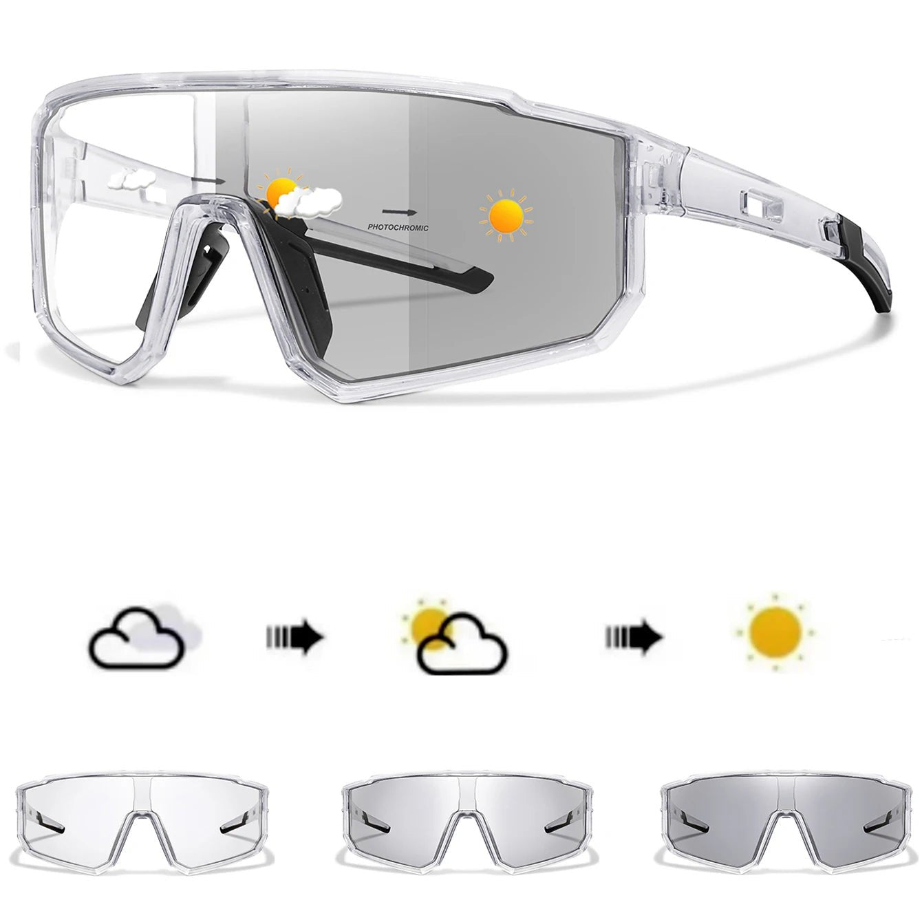 Lunettes de Cyclisme Photochromiques Unisexes - Dinamiq Sport