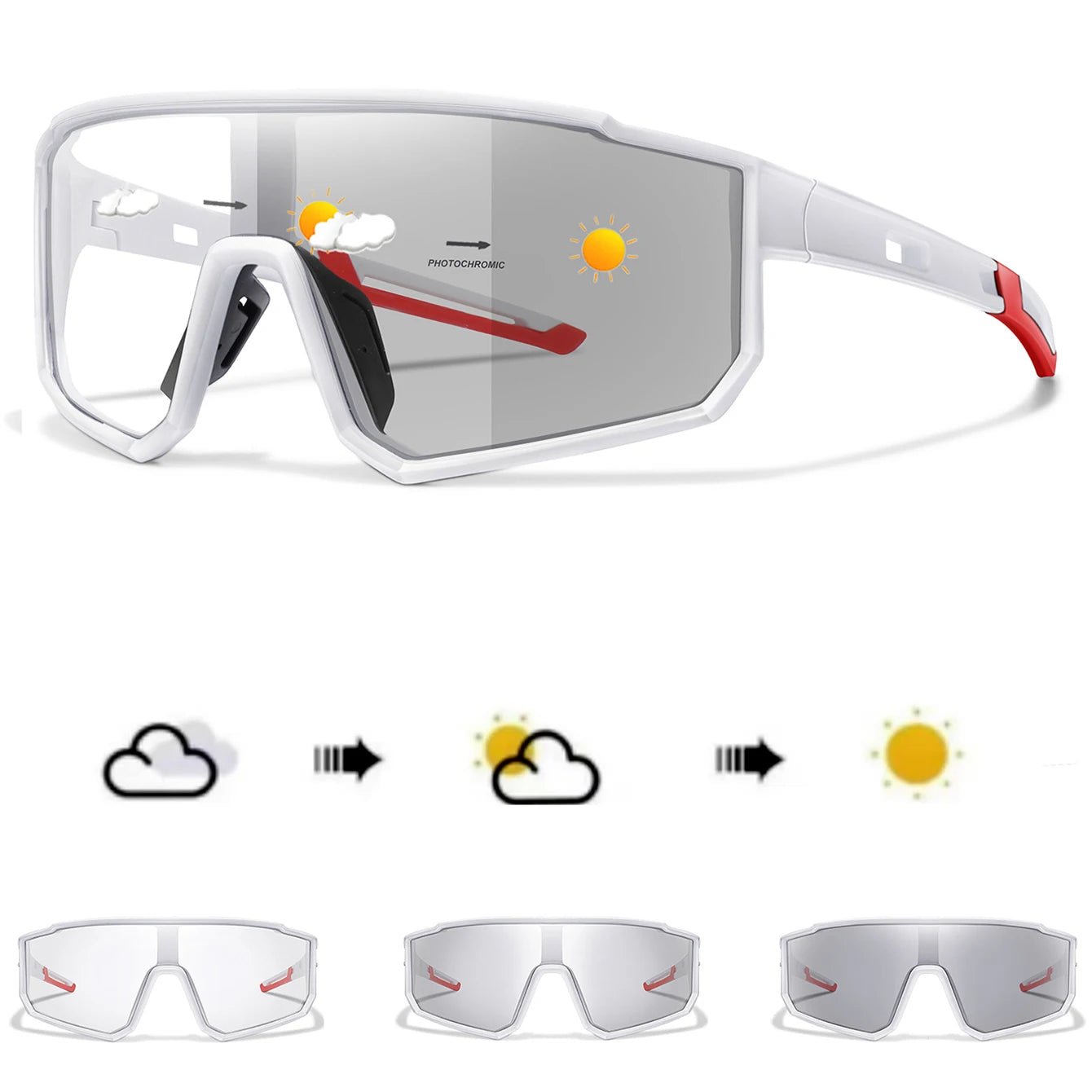 Lunettes de Cyclisme Photochromiques Unisexes - Dinamiq Sport