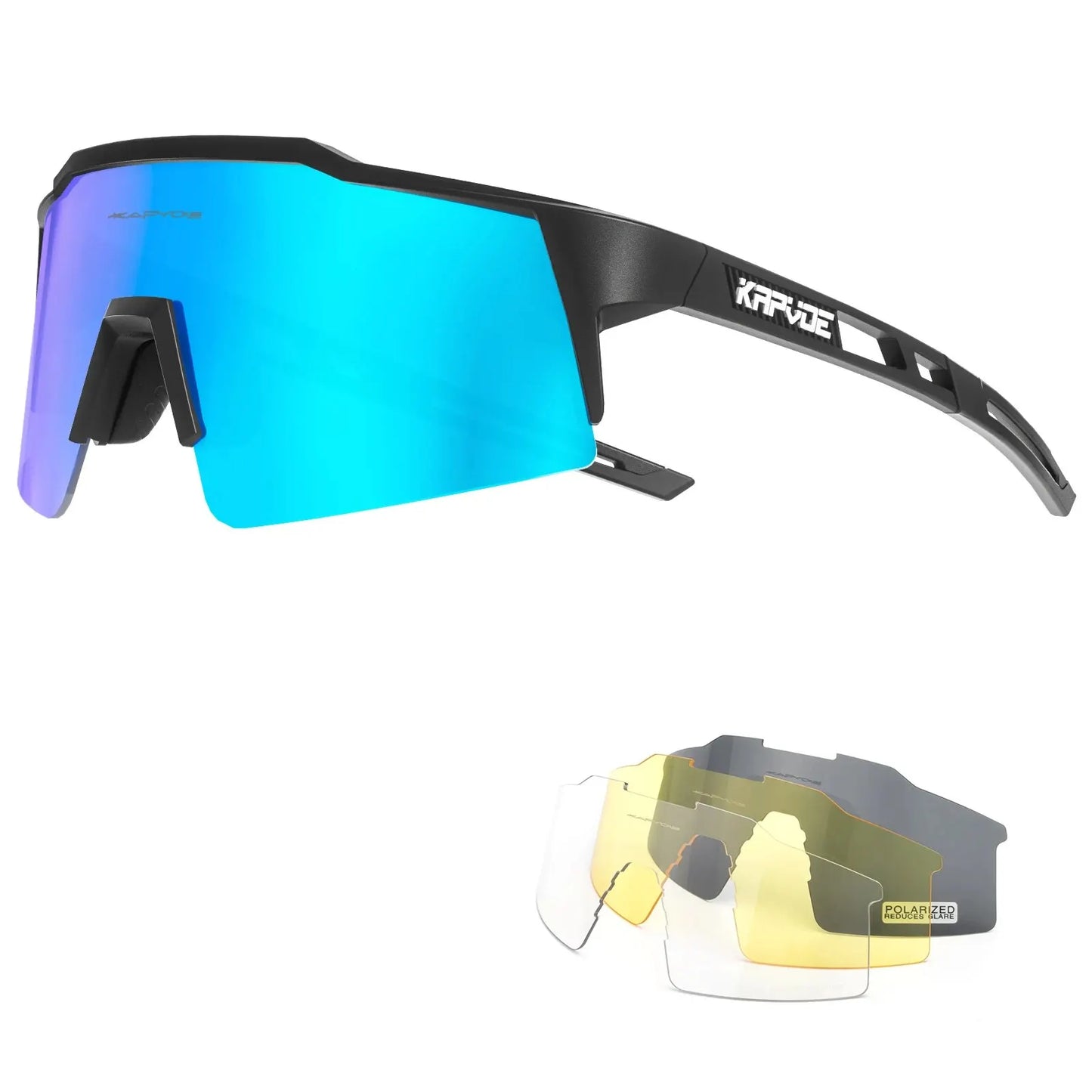 Lunettes de Cyclisme Polarisées Ultra Légères UV400 - Couleurs exclusives - Dinamiq Sport