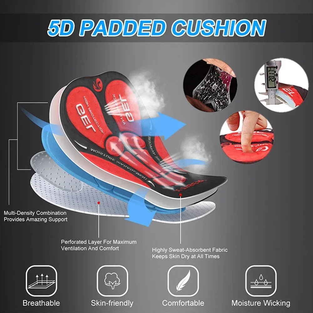 Short Cyclisme Respirant avec Coussin en Gel 5D - Dinamiq Sport