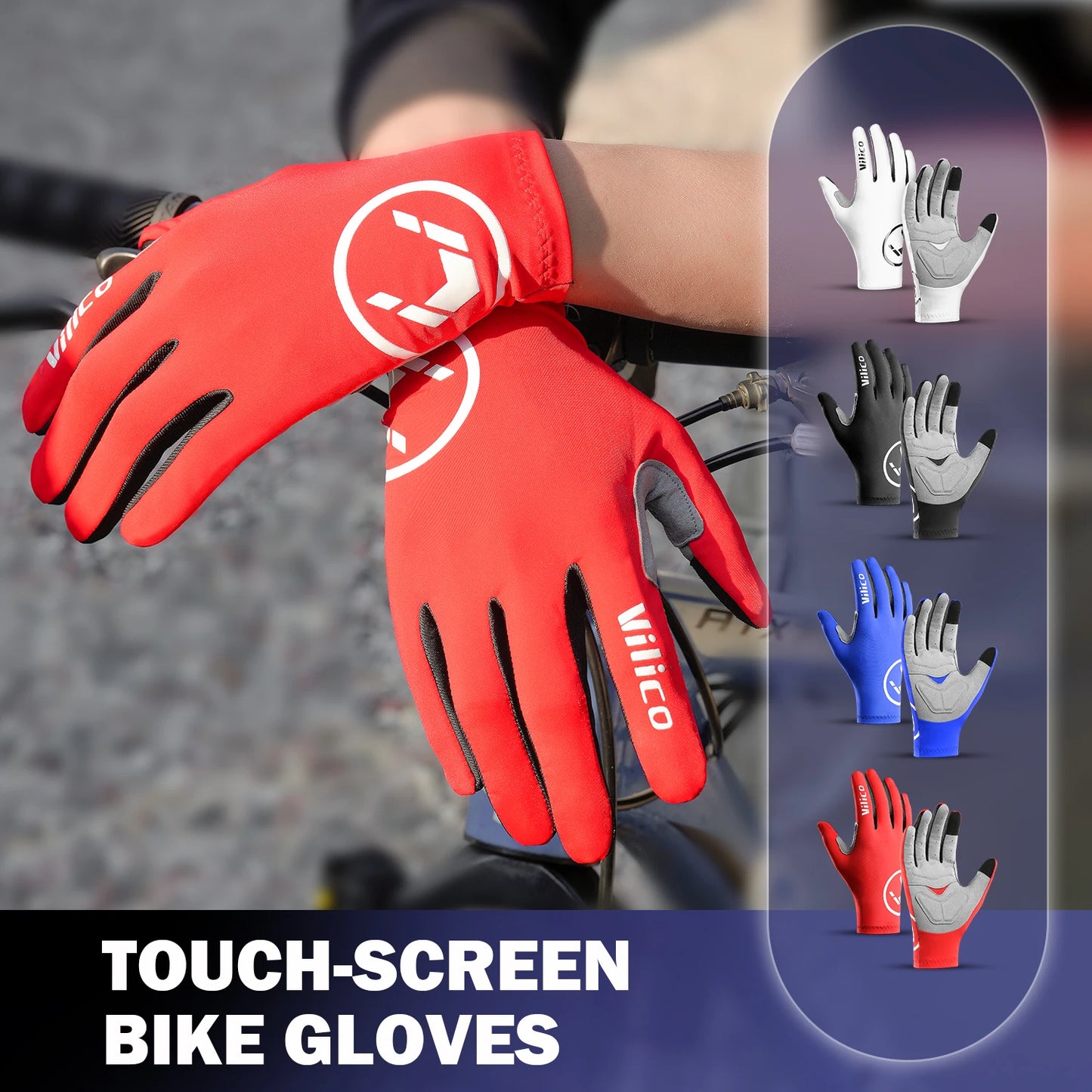 Gants de Cyclisme Écran Tactile Haute Performance - Dinamiq Sport