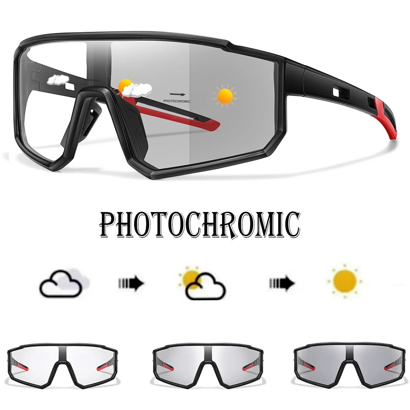 Lunettes de Cyclisme Photochromiques Unisexes - Dinamiq Sport
