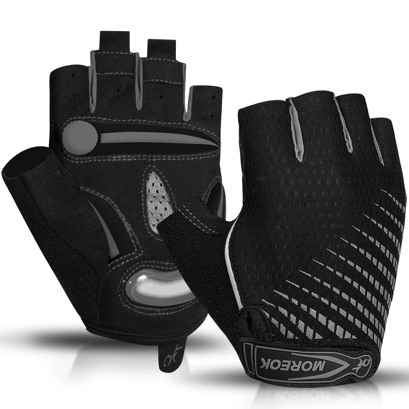 Gants de Cyclisme Respirants avec Coussinets en Gel 5mm - Dinamiq Sport