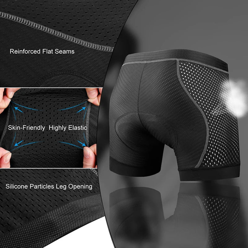 Short de Cyclisme Respirant avec Coussin en Gel - Dinamiq Sport
