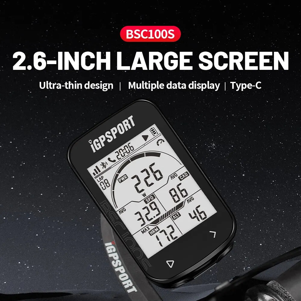 Ordinateur de Vélo Sans Fil Haute Performance 2.6" - Dinamiq Sport