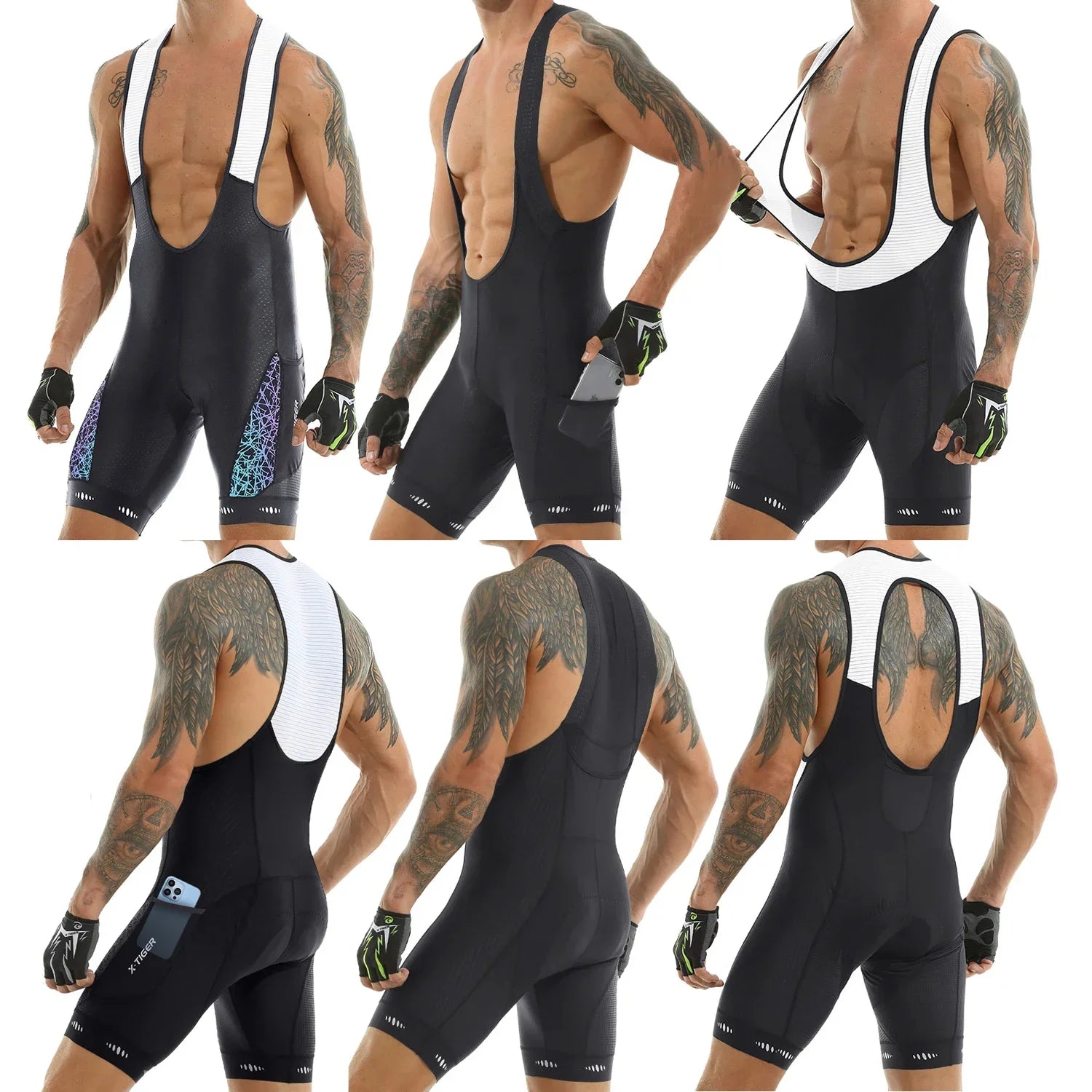 Short à Bretelles Cyclisme Homme UPF 50+ - Dinamiq Sport