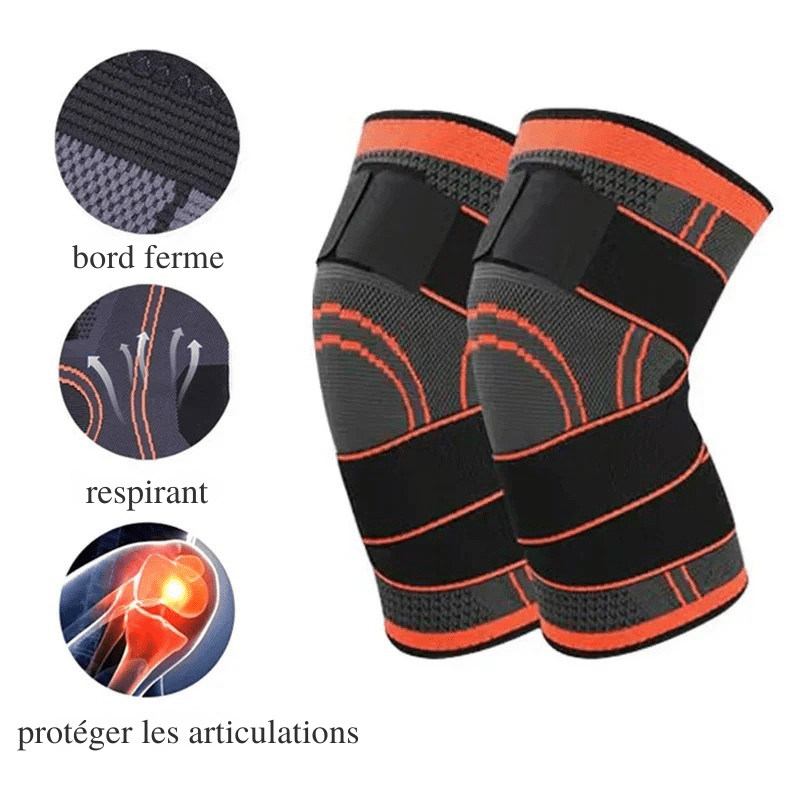 Genouillère de compression intelligente Confort Pro 3D - Soulagement de la douleur - Dinamiq Sport
